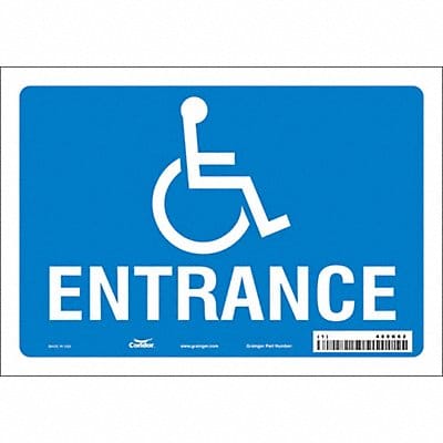Safety Sign 7 in x 10 in Vinyl