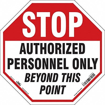 K1796 Safety Sign 24 inx24 in Vinyl