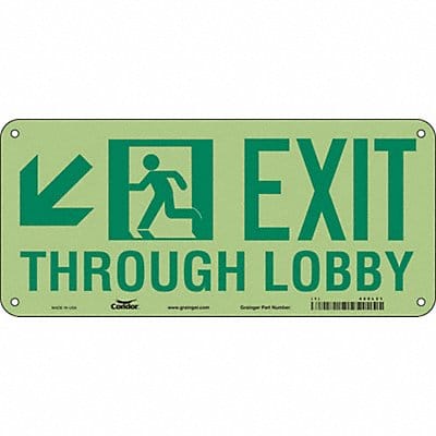 Safety Sign 10 in x 22 in Polyethylene