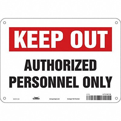 Safety Sign 7 inx10 in Polyethylene