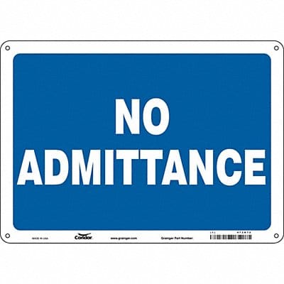 Safety Sign 10 in x 14 in Aluminum