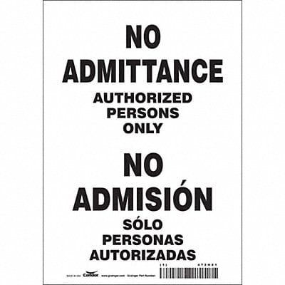 Safety Sign 10 in x 7 in Vinyl