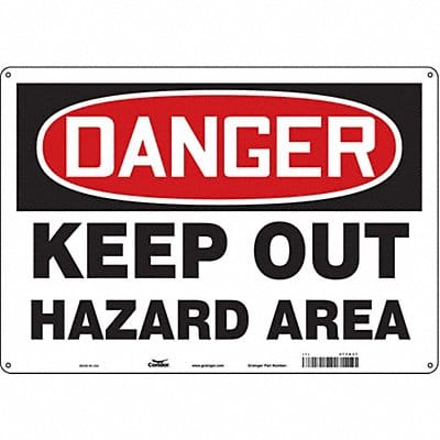 Safety Sign 14 inx20 in Aluminum