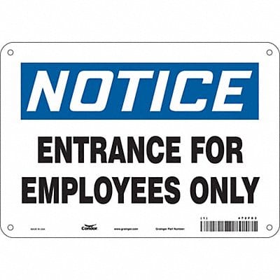 Safety Sign 7 in x 10 in Vinyl