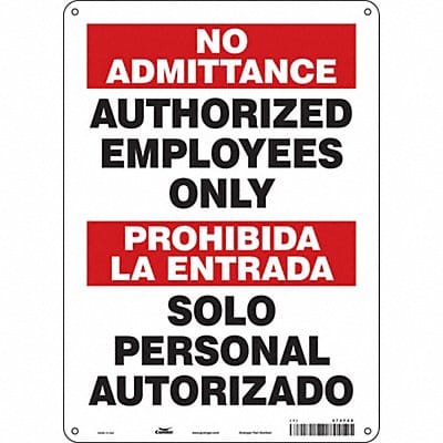 Safety Sign 14 inx10 in Polyethylene