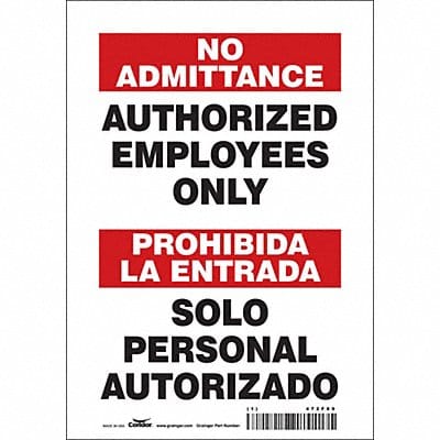Safety Sign 10 inx7 in Vinyl