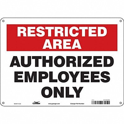 J7024 Safety Sign 10 inx14 in Aluminum