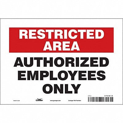 J7024 Safety Sign 7 inx10 in Vinyl