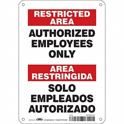 Safety Sign 10 inx7 in Aluminum