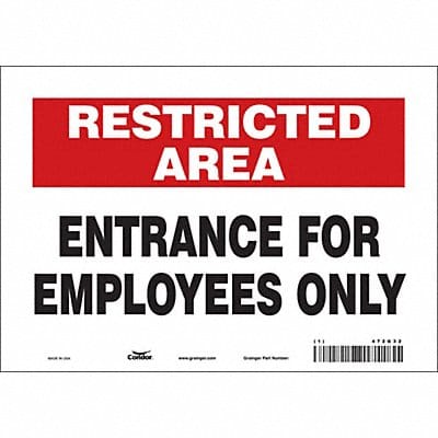 Safety Sign 7 inx10 in Vinyl