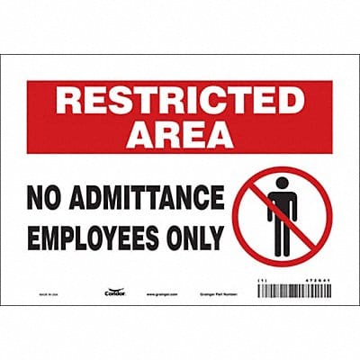 J7026 Safety Sign 7 inx10 in Vinyl