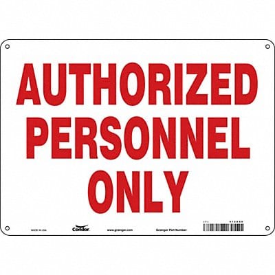 J7005 Safety Sign 10 inx14 in Aluminum