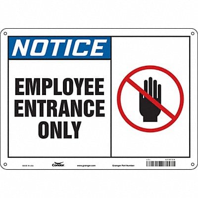 Safety Sign 10 inx14 in Aluminum