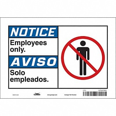 Safety Sign 7 in x 10 in Vinyl