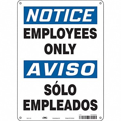 Safety Sign 14 inx10 in Aluminum
