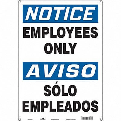 Safety Sign 20 in x 14 in Aluminum
