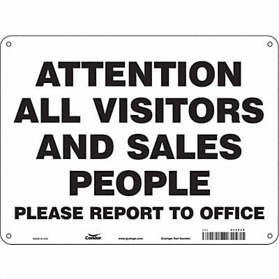 Safety Sign 18 in x 24 in Aluminum