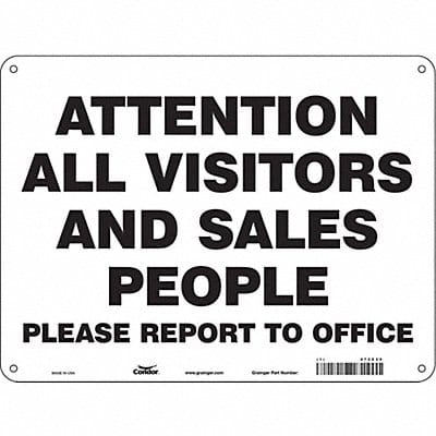 Safety Sign 18 in x 24 in Polyethylene