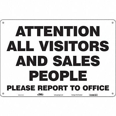 Safety Sign 24 in x 36 in Polyethylene