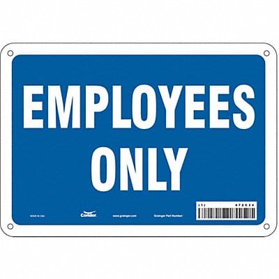 Safety Sign 7 in x 10 in Aluminum