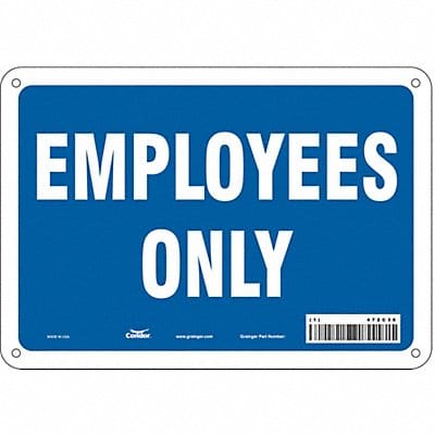 Safety Sign 7 inx10 in Polyethylene Safety Sign 7 inx10 in Polyethylene