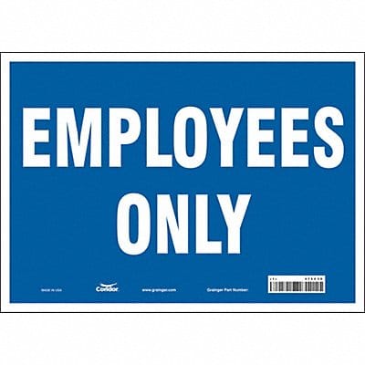 Safety Sign 10 inx14 in Vinyl