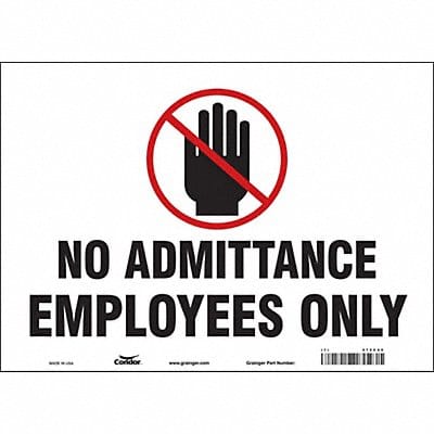 Safety Sign 10 inx14 in Vinyl