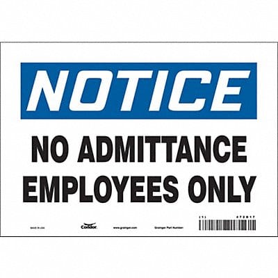 Safety Sign 7 inx10 in Vinyl