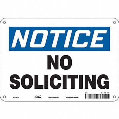 Safety Sign 7 in x 10 in Polyethylene