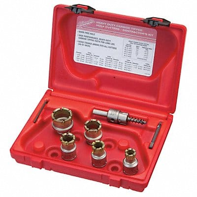 Hole Saw Kit Saw Range 7/8 to 2-1/2