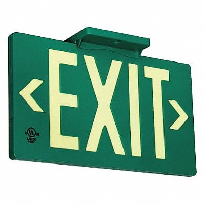 Exit Sign 8 3/4 in x 15 1/2 in Plastic