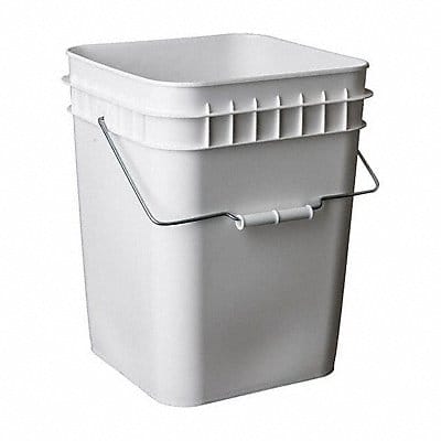 Pail Polyethylene White Open Head