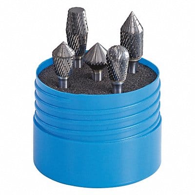 Carbide Bur Set 5pcs. 1/4 .
