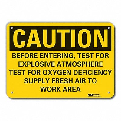 Rflct Explosive Mtrl Caut Sign 10x14in Rflct Explosive Mtrl Caut Sign 10x14in