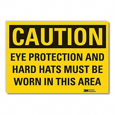 Eye Caution Rflct Label 7 in x 10 in