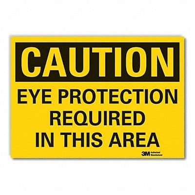 Eye Caution Rflctv Label 10inx14in