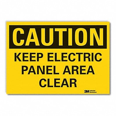 Elec Panel Caution Rflctv Label 3.5x5in