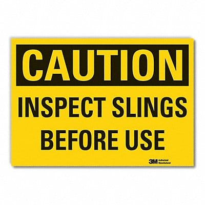 Fall Caution Rflct Label 7 in x 10 in