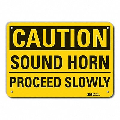 Rflct Lift Truck Trfc Caut Sign 7x10in