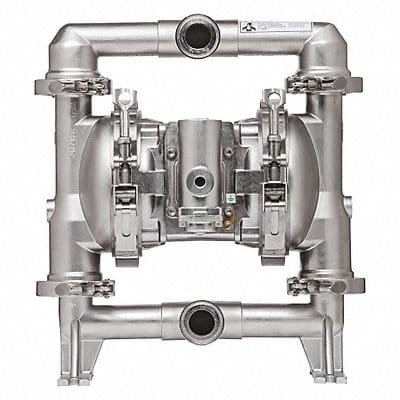 DblDiaphPmp Tri-Clamp PTFE/SStl 1 54gpm