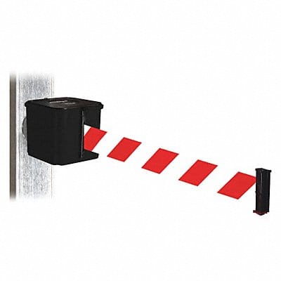 Belt Barrier Blk Red/White Belt 20 ft L Belt Barrier Blk Red/White Belt 20 ft L