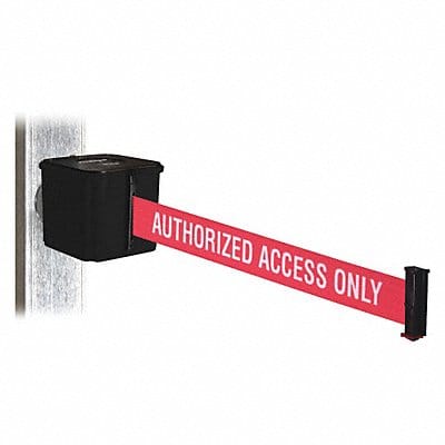 Belt Barrier Blk Authorized Access Only