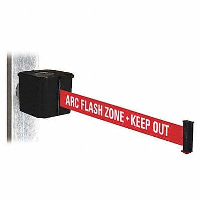 Belt Barrier Blk ARC Flash Zone Keep Out