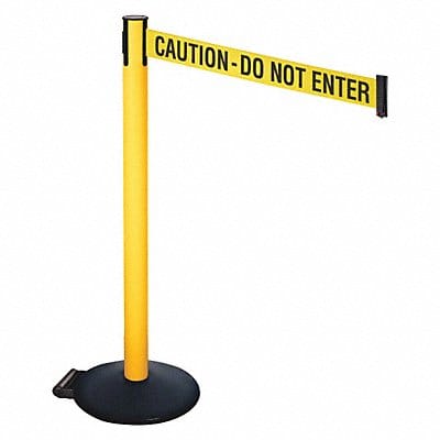 Barrier Post w/Wheels Sloped 10ft Belt L