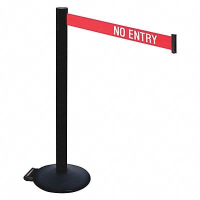 Barrier Post PVC Post w/Wheels No Entry