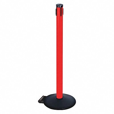 Belt Barrier Rcvr. Post Red Cast Iron