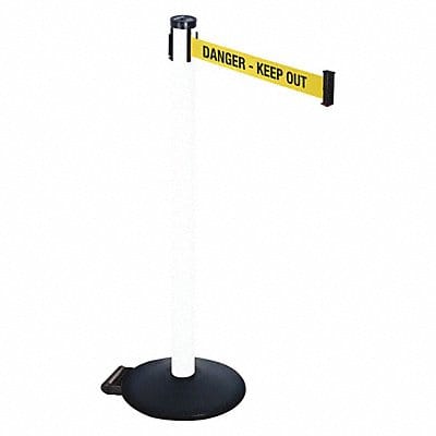 Barrier Post Ylw/Black Text 2 in Belt W