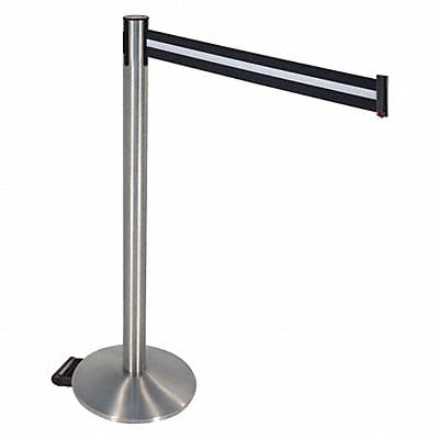 Barrier Post Black/White Belt w/Wheels