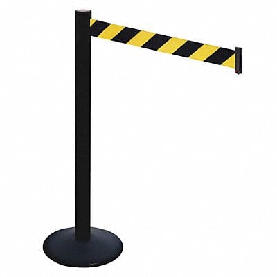 Barrier Post 40 in H Black/Yellow Belt