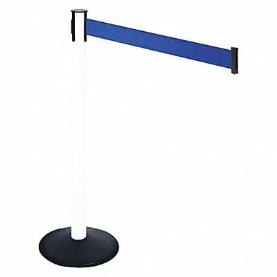 Barrier Post PVC Post Blue Belt